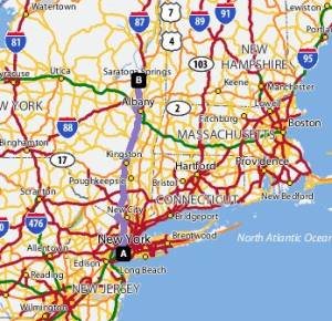 Meat Loaf Three Bats Tour Map