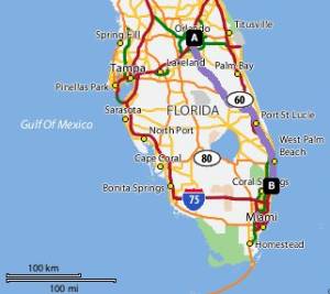 Meat Loaf Three Bats Tour Map