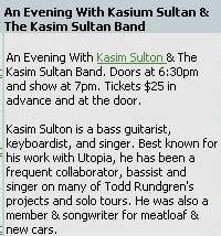 Kasim Sulton at The Abbey Pub, Chicago