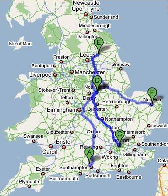 Meat Loaf Casa De Carne Tour Map