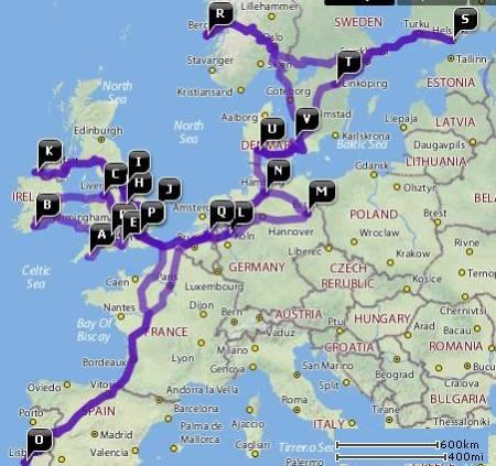 Meat Loaf Casa De Carne Tour Map