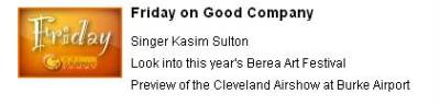 Kasim Sulton on the Good Company show, Cleveland