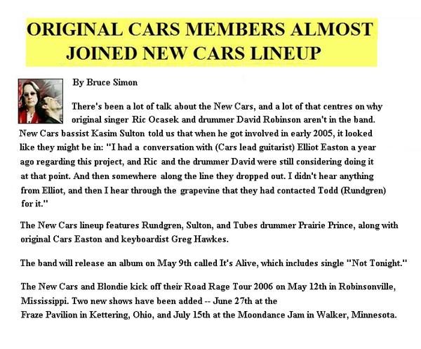 Kasim Sulton and The New Cars