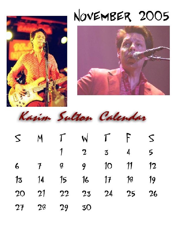 Kasim Sulton Calendar