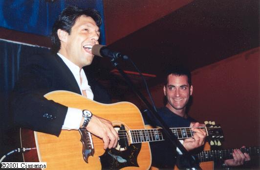 Kasim Sulton at The Tin Angel, Philadelphia, 8/15/01 - photo by Frank Ciapanna