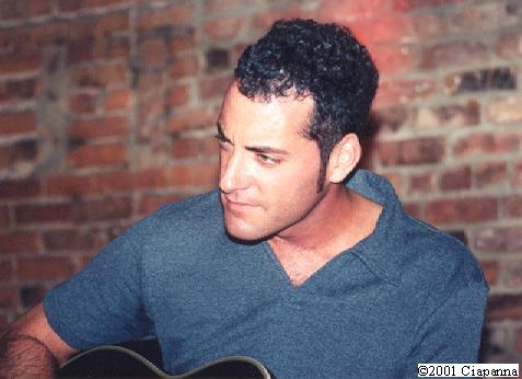 Doug Kennedy playing with Kasim Sulton at The Bitter End, NYC, 8/18/01 - photo by Frank Ciapanna