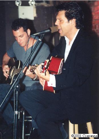 Kasim Sulton at The Bitter End, NYC, 8/18/01 - photo by Frank Ciapanna